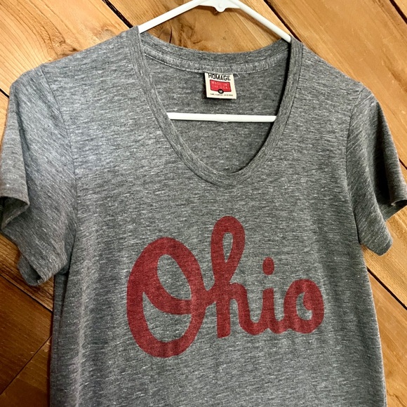 Homage Script Ohio Women’s Tee, Size Medium - Picture 13 of 15